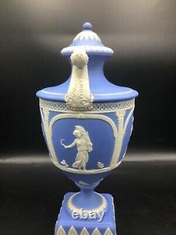 Very delicate Jasperware covered urn vase, Adams Tunstall, England