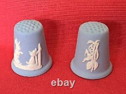 Vintage Collection Wedgwood Jasper Ware Fairy Tales Set Of 12 Thimbles, Boxed