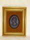 Vintage Framed Wedgwood Black Jasperware Beethoven Plaque