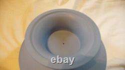 Vintage Large Wedgwood England Blue Jasper Ware Footed Pedestal Bowl Trinkets