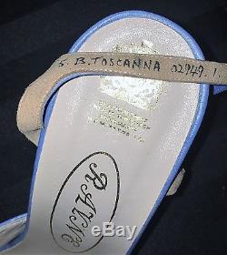 Vintage Rayne Wedgwood Jasperware Heeled Toscana Slingback Shoes Size 5M