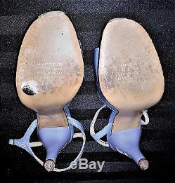Vintage Rayne Wedgwood Jasperware Heeled Toscana Slingback Shoes Size 5M