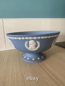 Vintage Wedgewood Jasperware Blue Bowl American Independence Ltd Edition N75