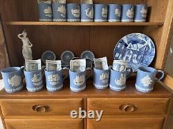 Vintage Wedgewood Jasperware Blue Collection