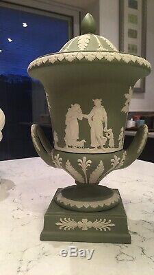 Vintage Wedgewood Jasperware Large Vase/urn With Lid. Perfect Condition