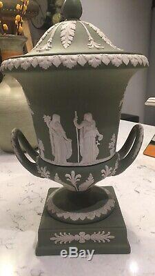 Vintage Wedgewood Jasperware Large Vase/urn With Lid. Perfect Condition