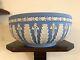 Vintage Wedgwood Acanthus Jasperware Blue Stoneware Bowl