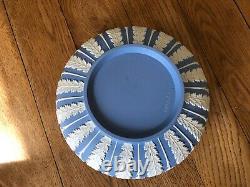 Vintage Wedgwood Acanthus Jasperware Blue Stoneware Bowl