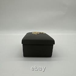 Vintage Wedgwood Black Basalt Jasperware Gilded Egyptian Motif Trinket Box