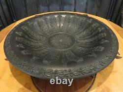 Vintage Wedgwood Black Basalt Prestige Acanthus Bellflower 10 Decorative Plate