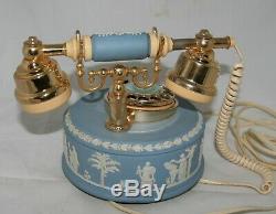 Vintage Wedgwood Blue Jasper Ware Astral Telephone FREE UK POSTAGE
