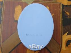 Vintage Wedgwood Blue Jasper Ware William Penn Oval Medallion
