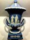 Vintage Wedgwood Blue Jasperware 11.75 Urn Vase Sacrifice Figures New Nos