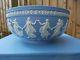 Vintage Wedgwood Blue Jasperware Large Bowl The Dancing Hours C1994