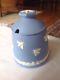 Vintage Wedgwood Blue Jasperware Rare Honey Bee Honey Pot/jar Withlid