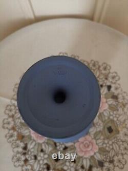 Vintage Wedgwood Blue White Jasperware Vase Made in England