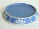 Vintage Wedgwood England Jasperware Dark Blue Dip 6 1/4 Coaster Teapot Stand