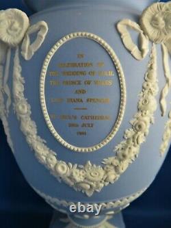 Vintage Wedgwood Jasperware Large Lidded Urn- Pot Pourri Princess Diana C1981