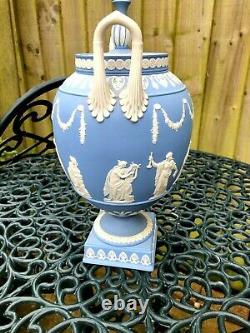 Vintage Wedgwood Jasperware Massive Urn /vase & Cover C1969 -the Muses & Apollo