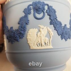 Vintage Wedgwood Jasperware Porcelain Tri Colour Planter Jardiniere 4.5 x 5 Inch