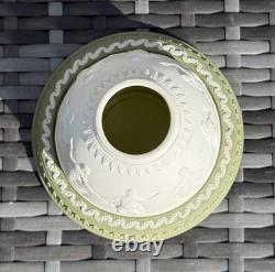 Vintage Wedgwood Jasperware Sage Green tea-light Candle Holder Dancing Hours