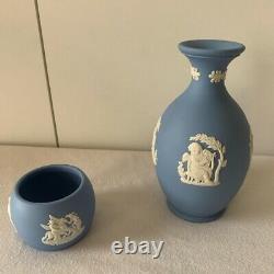 Vintage Wedgwood Jasperware Set Of 4 Items Rare Tray Plate Lighter Vase Tray Box