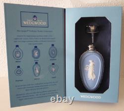 Vintage Wedgwood blue Jasperware perfume bottle