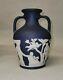 Vintage Wedgwood Dark Blue Jasperware Classical 6 Portland Vase Jasper Ware