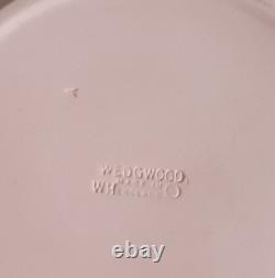 Vtg Dancing Hours Pink Wedgwood Jasperware Potpourri Bowl Vintage Spiral Fluted