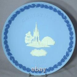 WEDGWOOD 1986 TRI-COLOR Christmas Plate Jasperware - Only 50 Made