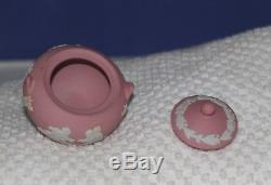 WEDGWOOD 9 Piece Miniature Tea Set Cream on Pink JASPERWARE