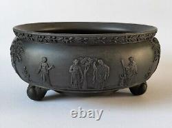 WEDGWOOD BASALT Jasperware Three Footed Sacrifice Bowl