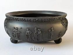 WEDGWOOD BASALT Jasperware Three Footed Sacrifice Bowl