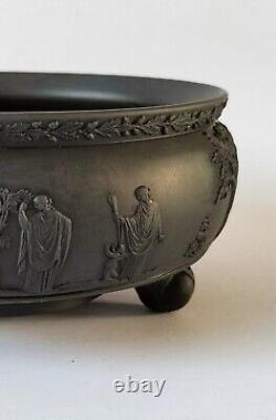 WEDGWOOD BASALT Jasperware Three Footed Sacrifice Bowl