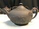 Wedgwood Black Basalt Jasperware Neoclassical Tea Pot W Lid