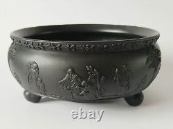 WEDGWOOD Black Basalt Three Footed Sacrifice Bowl