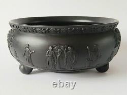 WEDGWOOD Black Basalt Three Footed Sacrifice Bowl