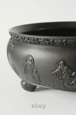 WEDGWOOD Black Basalt Three Footed Sacrifice Bowl