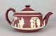 Wedgwood Crimson- C19th Red Wine Dip Jasper Ware Neoclassical Tea Coffee Pot Jug