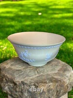 WEDGWOOD England Jasperware Primrose Yellow Prunus Footed Bowl home Cabinet