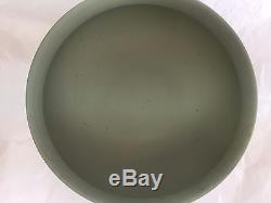WEDGWOOD GREEN CELEDON jasperware large footed bowl dutch sacrifice