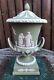 Wedgwood Green Jasperware Vase / Urn C. 1979 Perfect