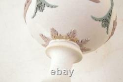 WEDGWOOD JASPERWARE 7.5 Tricolor Lilac Green WhiteC1860 Pedestal Vase Urn NICE