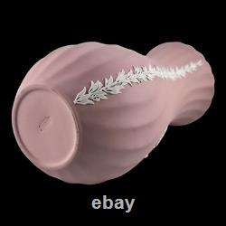 WEDGWOOD Jasperware Handcrafted Large Pink Vase, 21cm