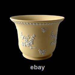 WEDGWOOD Jasperware Handcrafted Primrose Yellow Jardiniere Planter'76