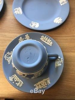 Wedgewood Blue Jasper Ware 9 Piece Tea Set
