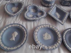 Wedgewood Blue Jasperware Ceramics JobLot of 24 Items