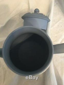 Wedgewood Blue Jasperware Tea Pot & Coffee Pot