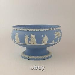 Wedgewood Blue and White Jasperware Large Vase 9095 WD