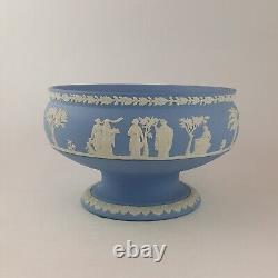 Wedgewood Blue and White Jasperware Large Vase 9095 WD